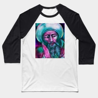 Averroes Portrait | Averroes Artwork 4 Baseball T-Shirt